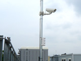 運送業 建築資材置き場 監視カメラ 防犯システム設置例